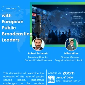 Webinar and Conversation with European Public Broadcasting Leaders