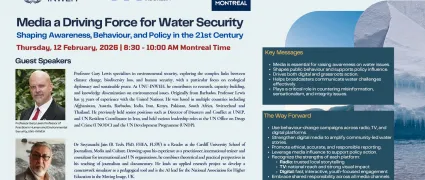 Workshop Media : A Driving Force for Water Security